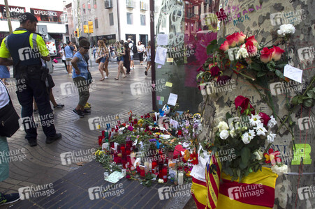 Las Ramblas nach dem Terroranschalg in Barcelona