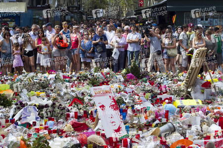 Las Ramblas nach dem Terroranschalg in Barcelona