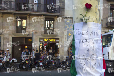 Las Ramblas nach dem Terroranschalg in Barcelona