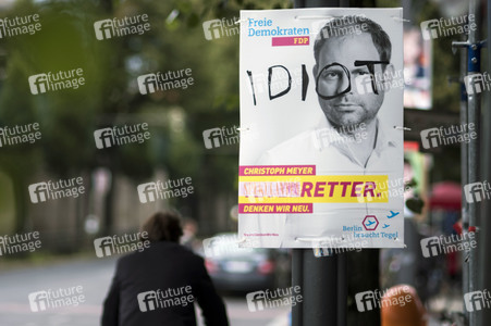 Bundestagswahlkampf-Plakate in Berlin