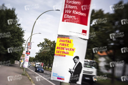 Bundestagswahlkampf-Plakate in Berlin