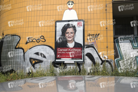 Bundestagswahlkampf-Plakate in Berlin