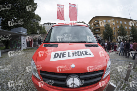 Die LINKE Wahlkampf-Truck Präsentation in Berlin