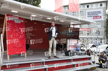 Die LINKE Wahlkampf-Truck Präsentation in Berlin