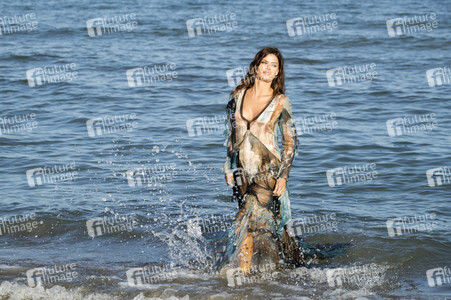 Photocall mit Isabeli Fontana in Venedig