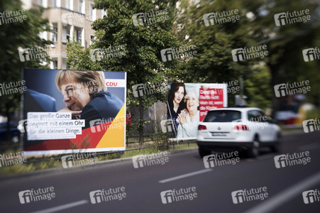 Bundestagswahlkampf-Plakate in Berlin