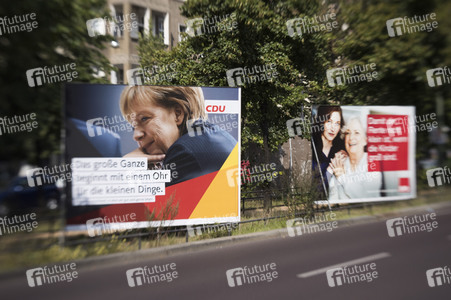 Bundestagswahlkampf-Plakate in Berlin