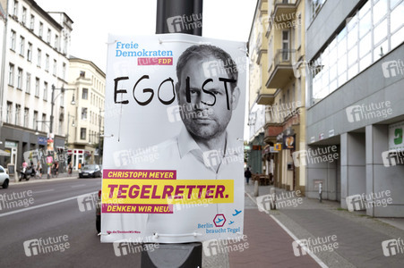 Bundestagswahlkampf-Plakate in Berlin