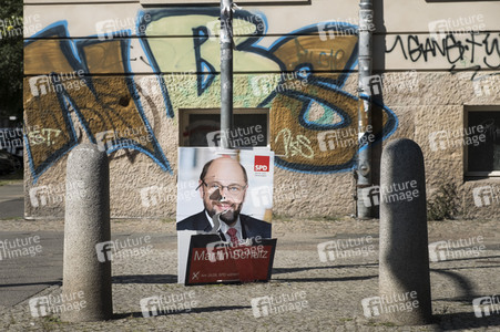 Bundestagswahlkampf-Plakate in Berlin