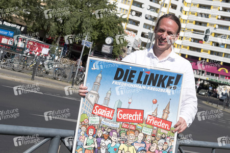 Plakatpräsentation der Linken in Berlin