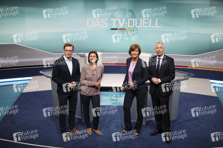 Fototermin 'Das TV-Duell: Merkel - Schulz' in Berlin
