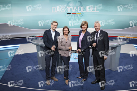 Fototermin 'Das TV-Duell: Merkel - Schulz' in Berlin