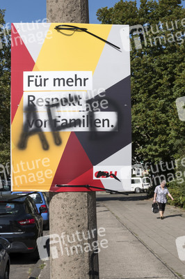 Bundestagswahlkampf-Plakate in Berlin