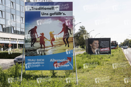 Bundestagswahlkampf-Plakate in Berlin