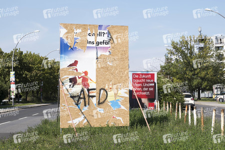 Bundestagswahlkampf-Plakate in Berlin