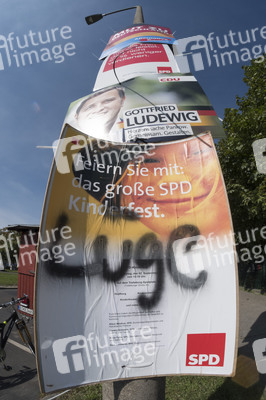 Bundestagswahlkampf-Plakate in Berlin