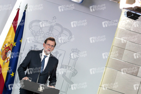 Pressekonferenz mit Mariano Rajoy in Madrid