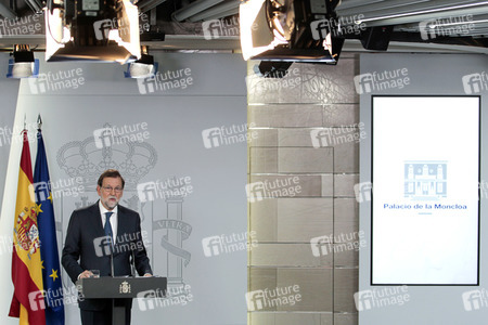 Pressekonferenz mit Mariano Rajoy in Madrid