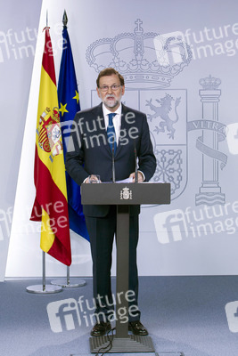 Pressekonferenz mit Mariano Rajoy in Madrid