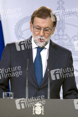 Pressekonferenz mit Mariano Rajoy in Madrid