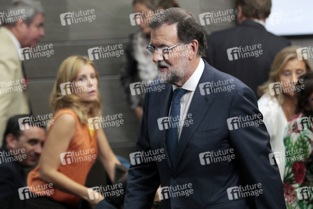 Pressekonferenz mit Mariano Rajoy in Madrid