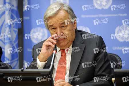 UN-Pressekonferenz mit António Guterres in New York