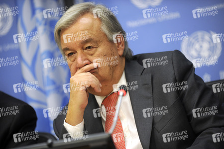 UN-Pressekonferenz mit António Guterres in New York