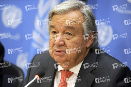 UN-Pressekonferenz mit António Guterres in New York