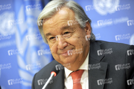 UN-Pressekonferenz mit António Guterres in New York