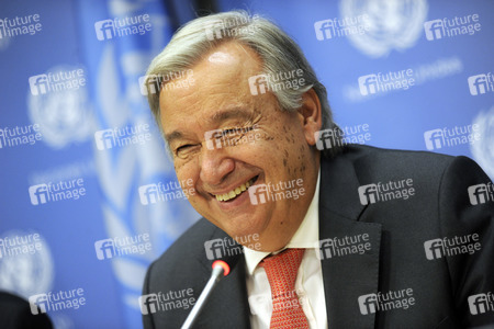 UN-Pressekonferenz mit António Guterres in New York