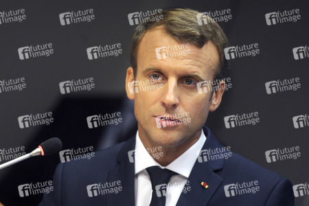 UN-Pressekonferenz  mit Emmanuel Macron in New York