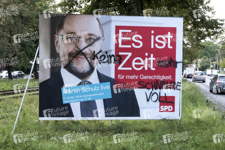 Bundestagswahlkampf-Plakate in Berlin