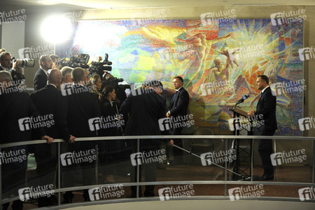 UN-Pressekonferenz  mit Andrzej Duda in New York