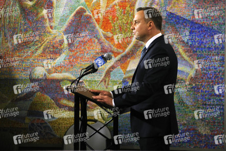 UN-Pressekonferenz  mit Andrzej Duda in New York