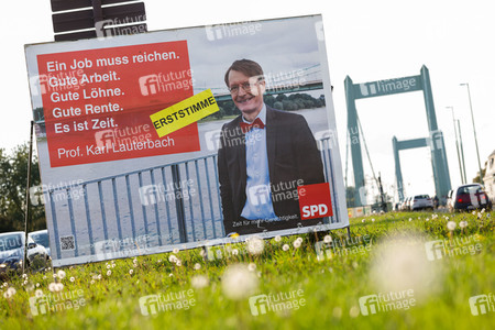 Straßenwahlkampf von Karl Lauterbach in Köln