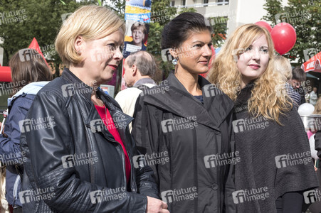 Wahlkampfveranstaltung mit Sahra Wagenknecht in Berlin