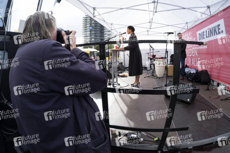 Wahlkampfveranstaltung mit Sahra Wagenknecht in Berlin