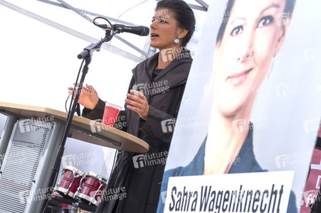 Wahlkampfveranstaltung mit Sahra Wagenknecht in Berlin