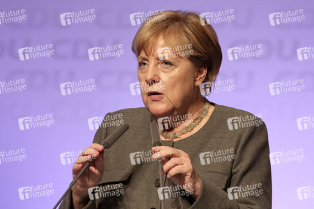Wahlkampfveranstaltung mit Angela Merkel in Hamburg