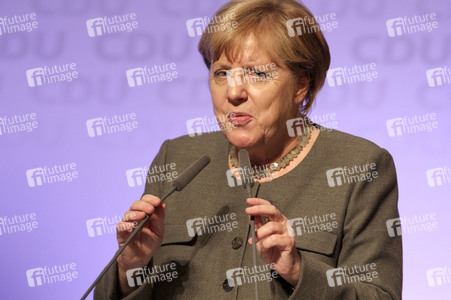 Wahlkampfveranstaltung mit Angela Merkel in Hamburg