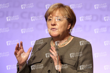 Wahlkampfveranstaltung mit Angela Merkel in Hamburg