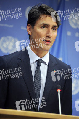 UN-Pressekonferenz  mit Justin Trudeau in New York