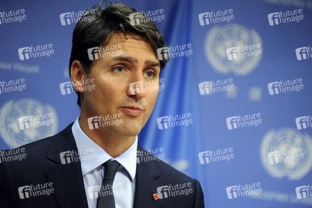 UN-Pressekonferenz  mit Justin Trudeau in New York