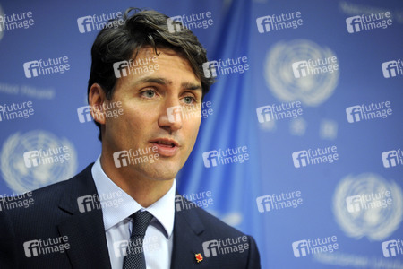 UN-Pressekonferenz  mit Justin Trudeau in New York