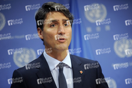 UN-Pressekonferenz  mit Justin Trudeau in New York