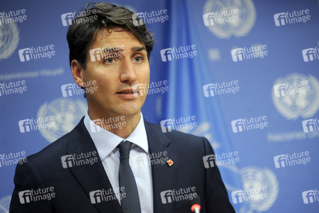 UN-Pressekonferenz  mit Justin Trudeau in New York