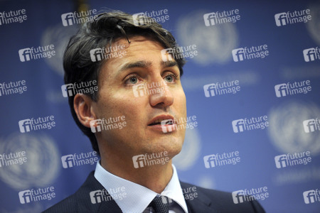 UN-Pressekonferenz  mit Justin Trudeau in New York
