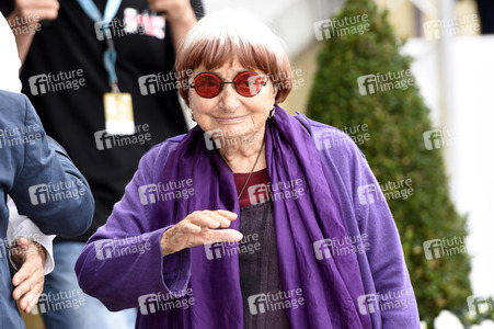 Ankunft von Agnès Varda auf dem San Sebastian Film Festival 2017