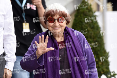Ankunft von Agnès Varda auf dem San Sebastian Film Festival 2017