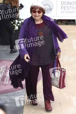 Ankunft von Agnès Varda auf dem San Sebastian Film Festival 2017